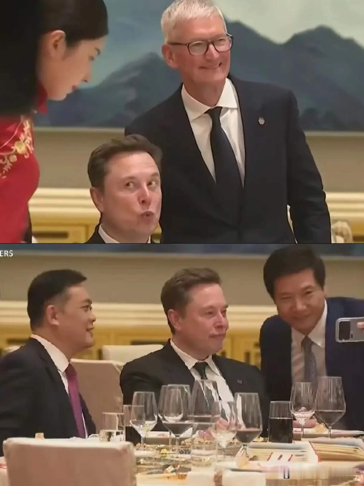 不出意外，在特朗普访华的欢迎晚宴上，雷军主动上前和马斯克合影这件事，又一次在网上