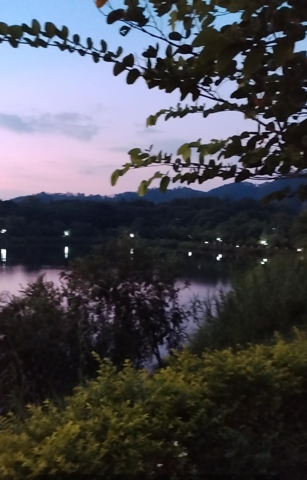 广州市增城区，夜景风光美如画，大学校园随手拍。