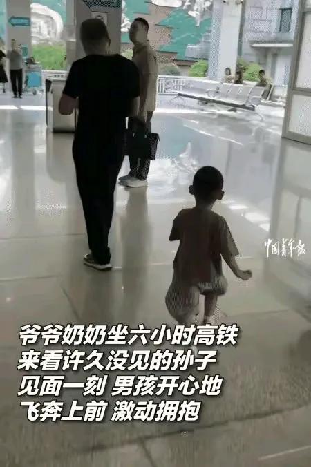 看哭了！浙江衢州，女子和她前夫离婚4个多月带孩子外出。没想到，爷爷奶奶为见孙子坐