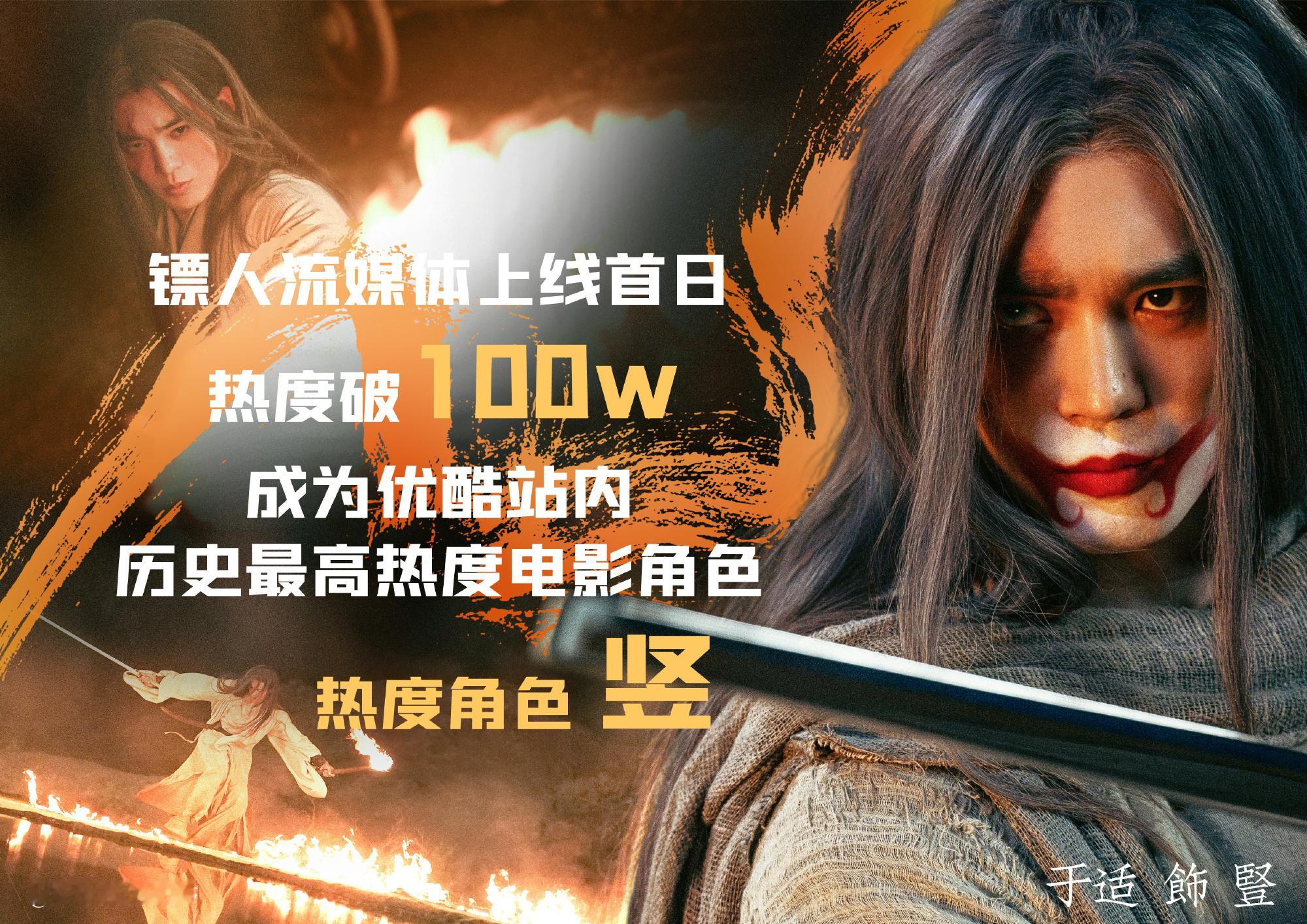 📣📣📣🎉于适竖登顶🔝👖站内历史热度🔥最高的电影角色，第一个破百万热