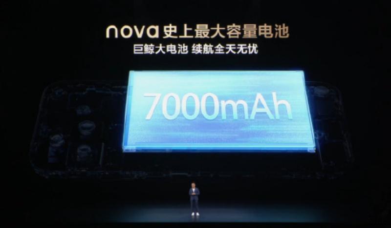 华为nova16系列有最亮的屏幕，电池容量有7000mAh，这是真的把视觉体验拉