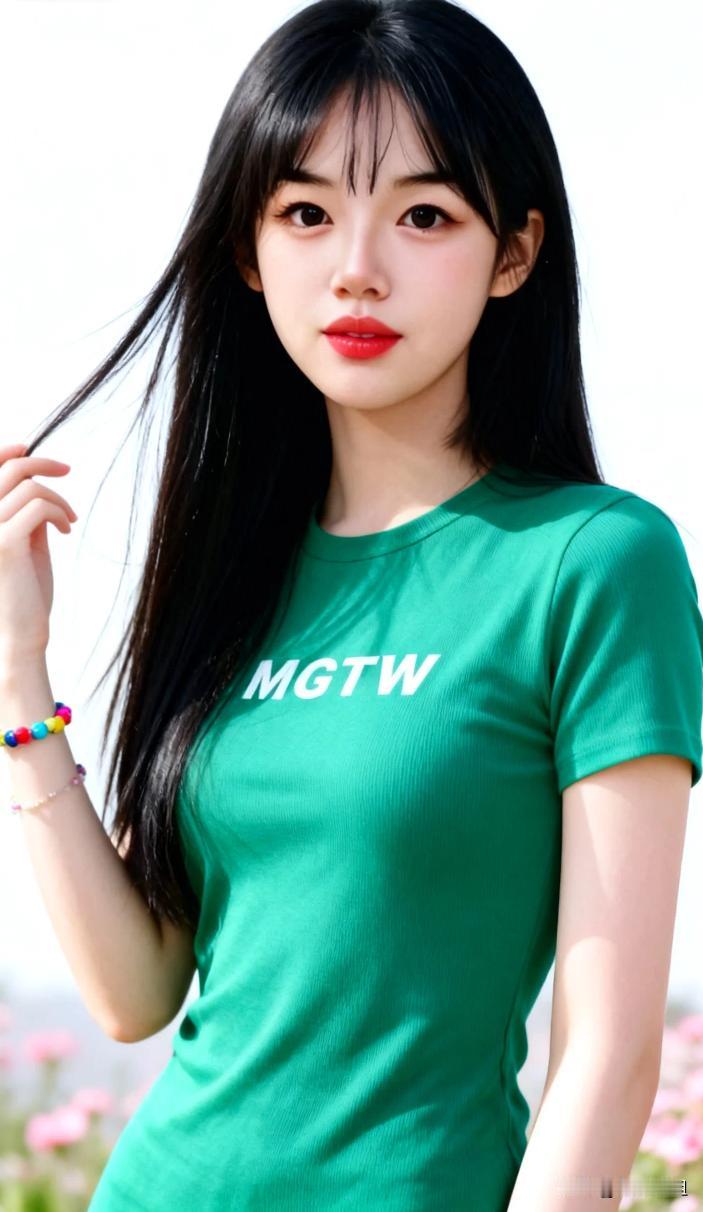 清新绿T恤，少女感满满，MGTW女孩💚
