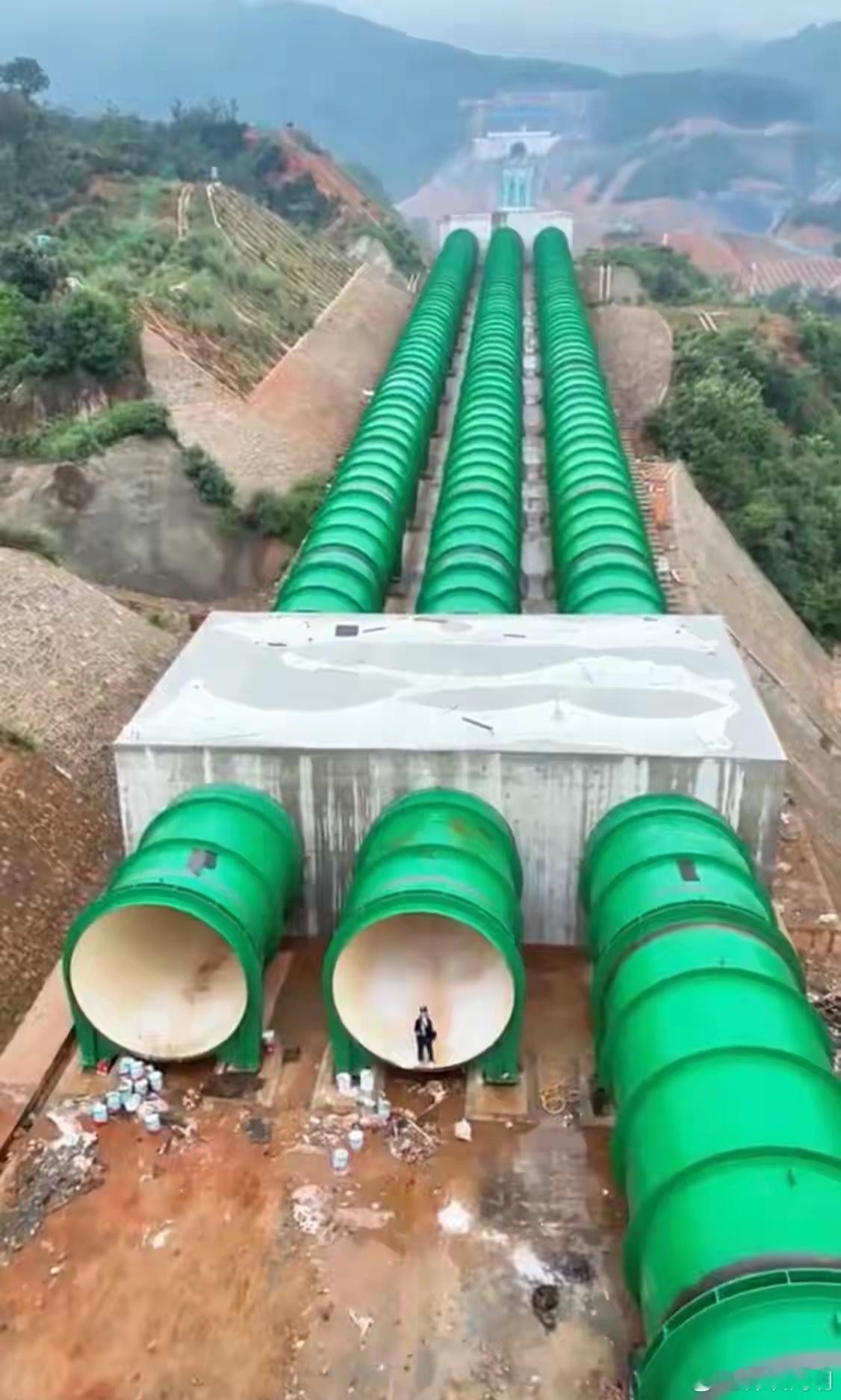 云南，滇中引水工程！看着像不像长津湖水门桥？