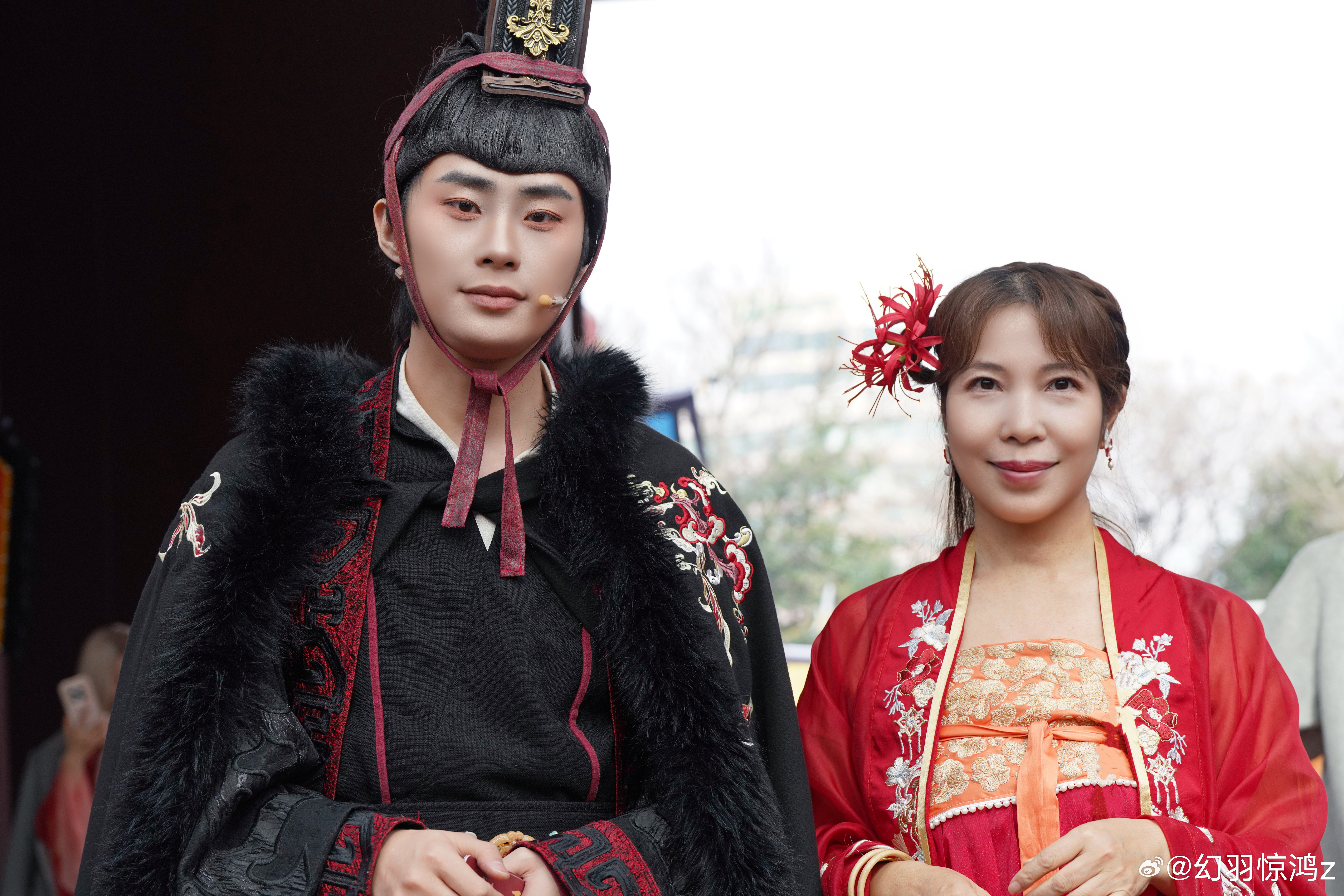 “跨越海峡觅知音，汉台携手话未来”主题活动中，我和其他汉台青年身着汉服，在知音殿