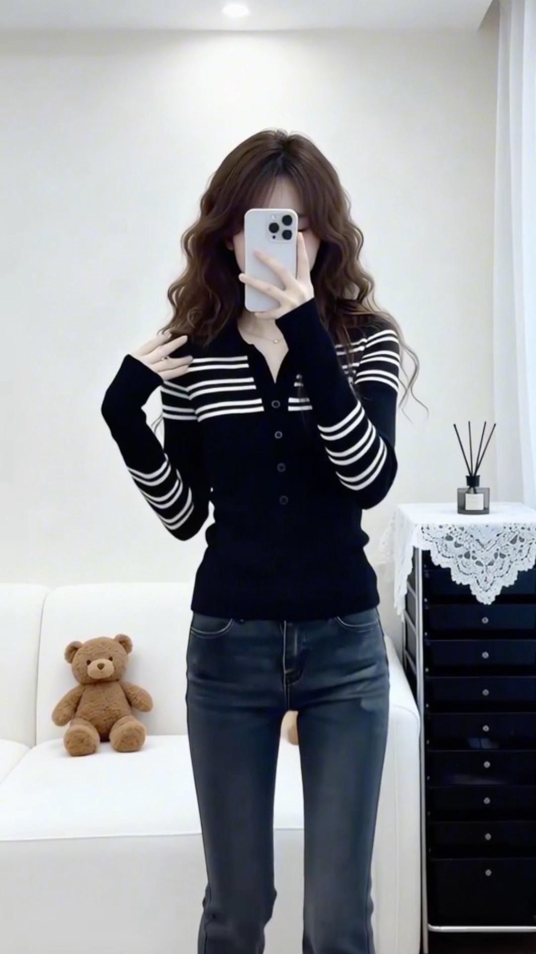 休闲穿搭 内搭外穿都好看 针织打底 冬季搭配 穿衣显瘦