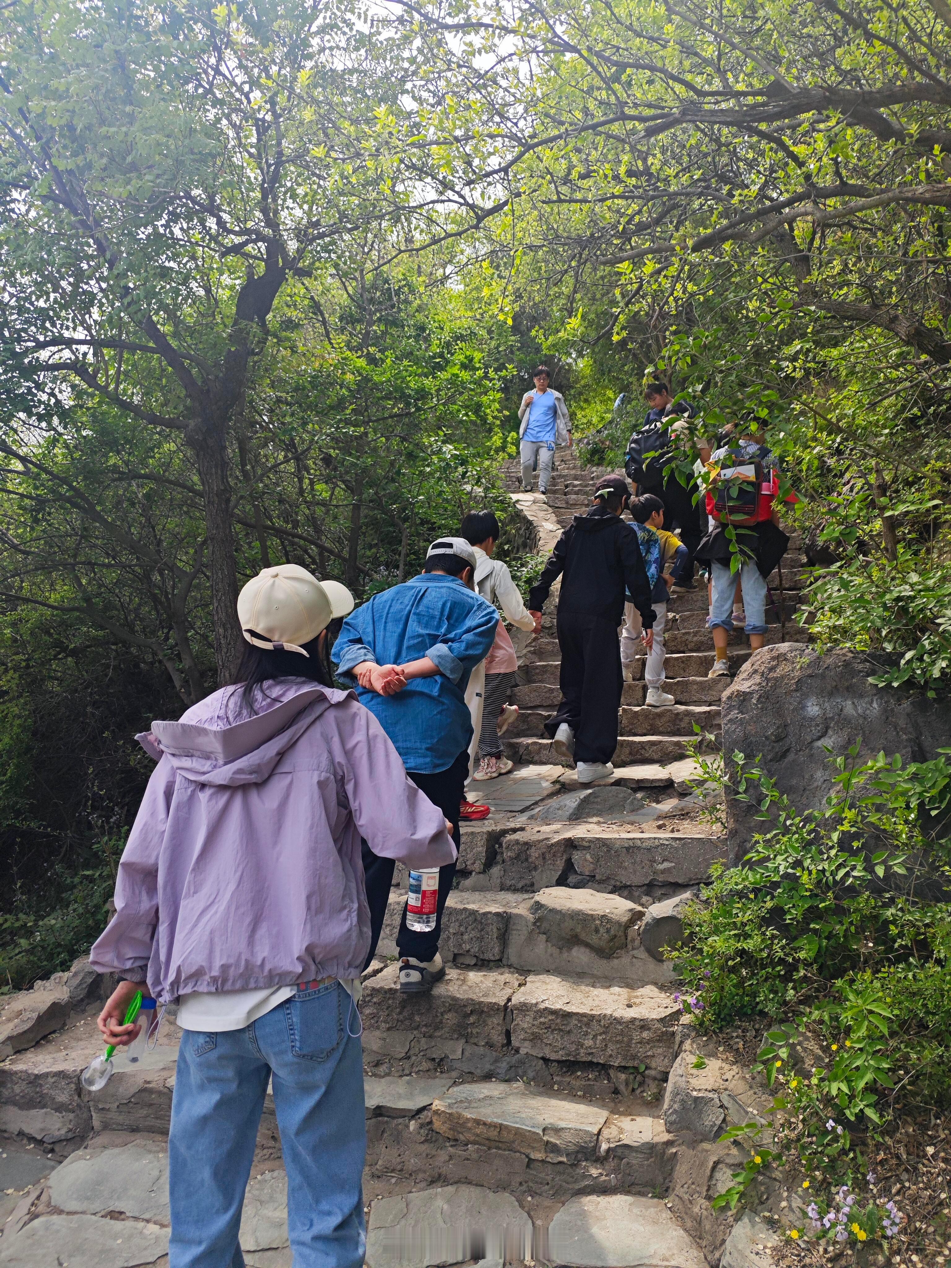 偶遇吴京谢楠一家爬香山吴京谢楠11岁儿子身高 偶遇吴京谢楠一家爬香山，11岁吴所
