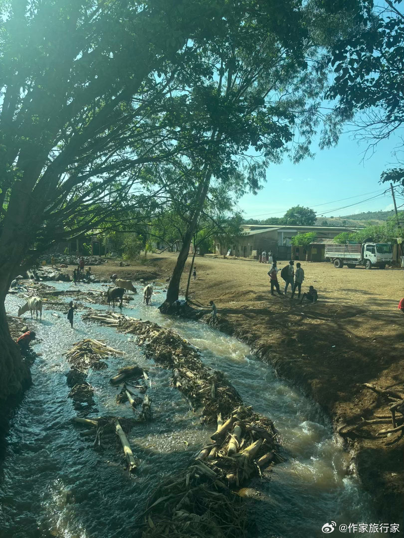 埃塞俄比亚历险  59     无所事事的非洲青年     我的前排是个辛苦的黑