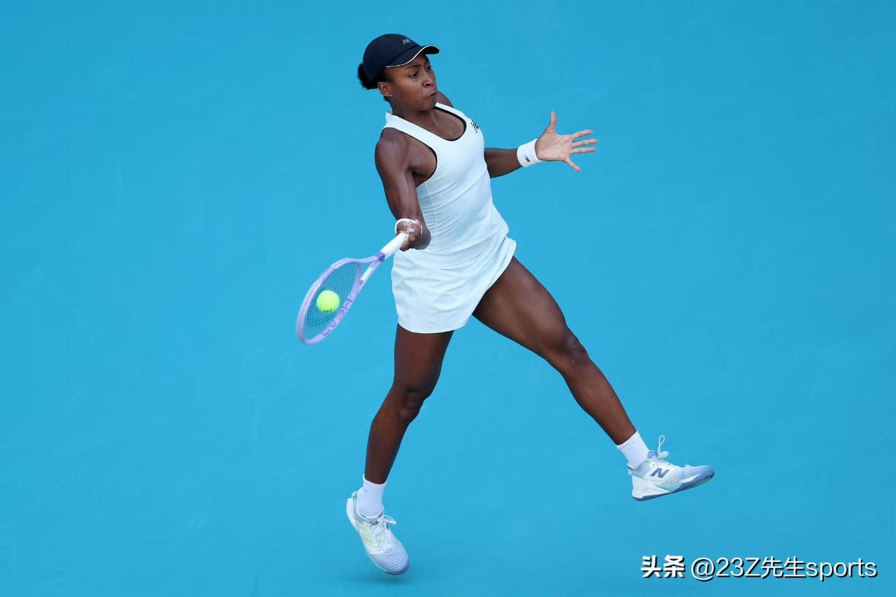 4-6 6-3战胜4号种子高芙，成功实现卫冕，携12连胜解锁阳光双冠，这也是她职