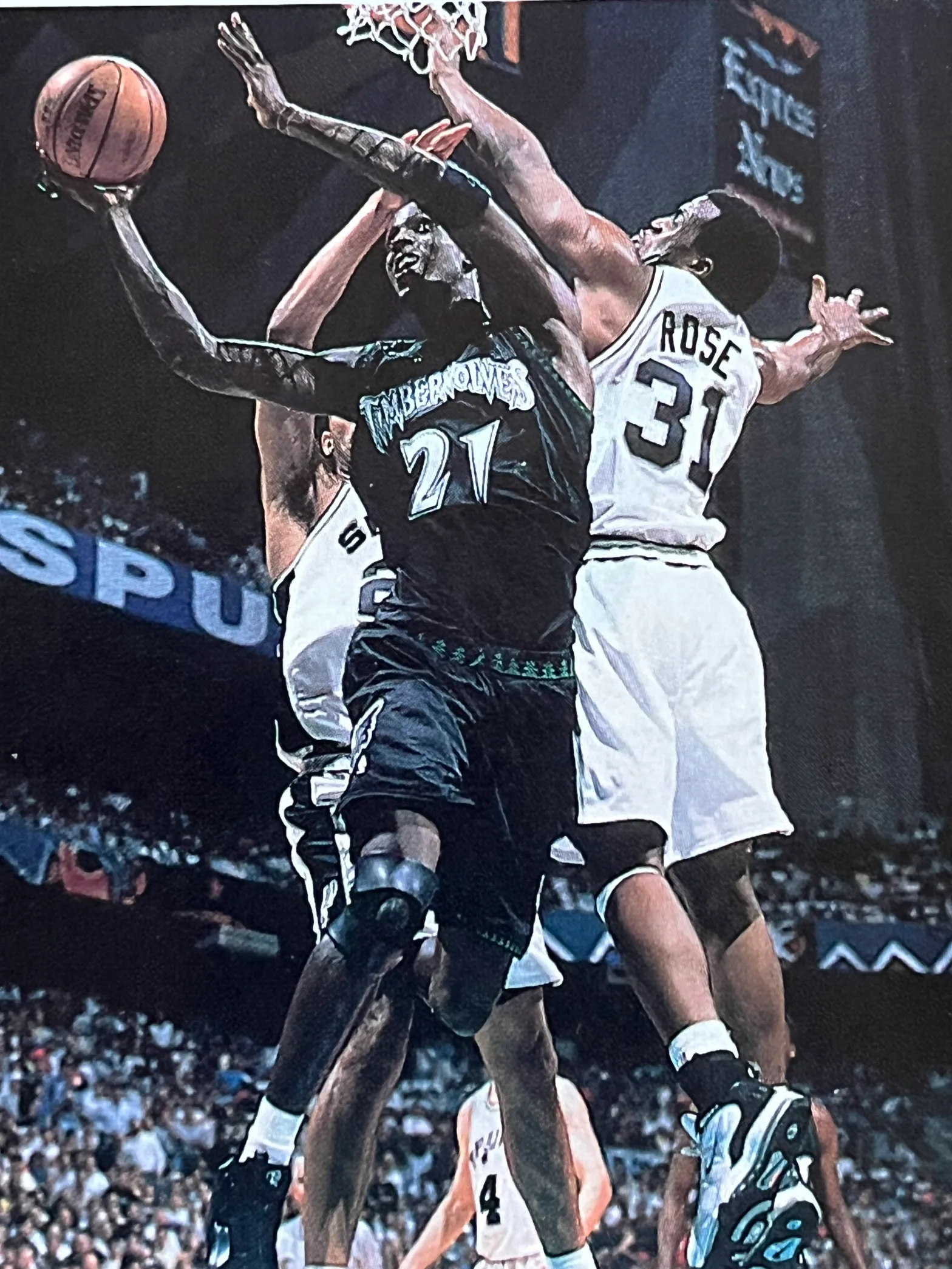 Kevin Garnett  空中躲避凯文加内特