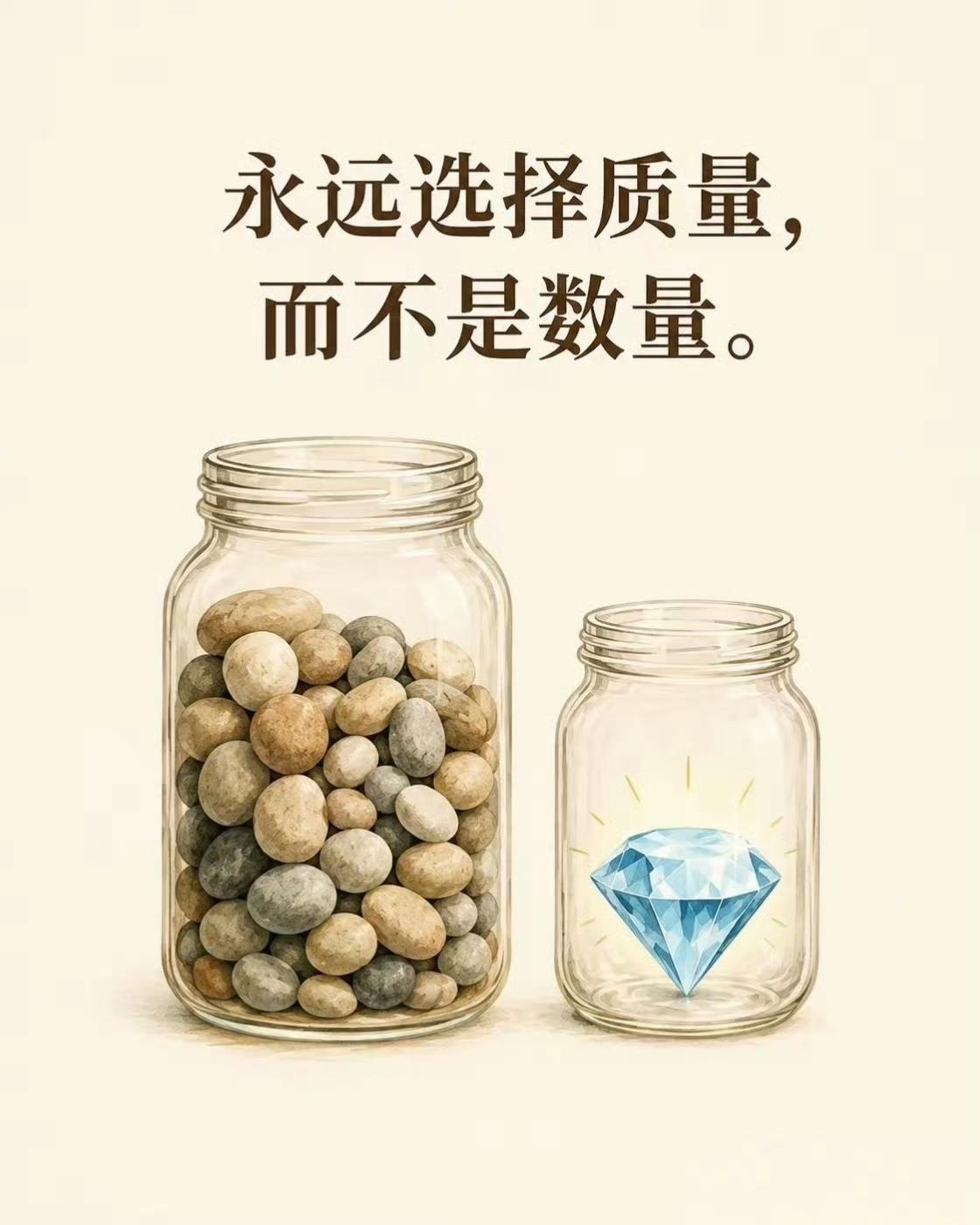 永远选择质量而是数量 ​​​