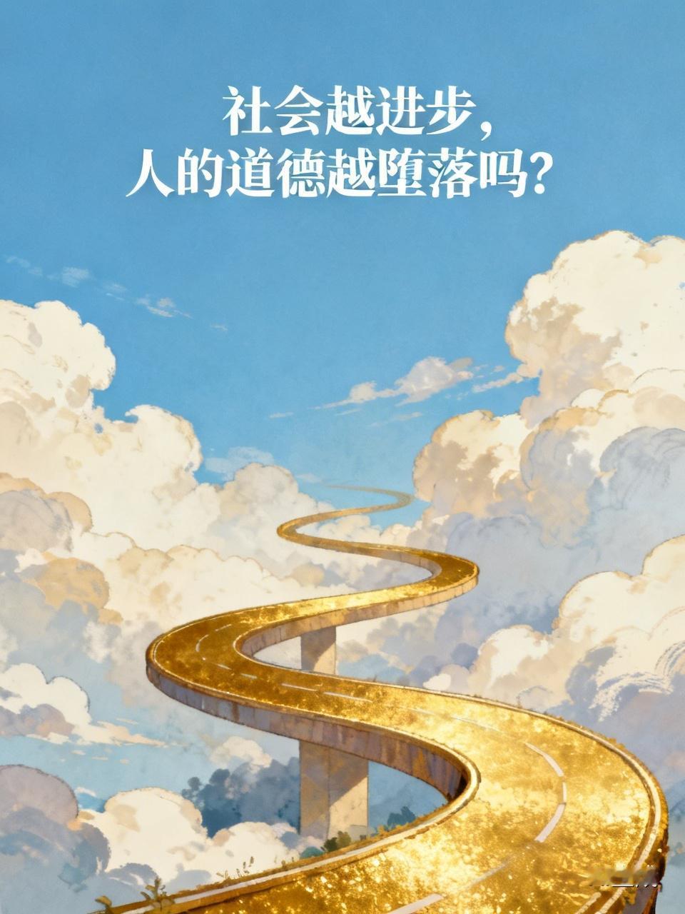 社会越进步,人的道德越堕落吗? 社会越进步，人的道德就越堕落吗？这还真不好说。中