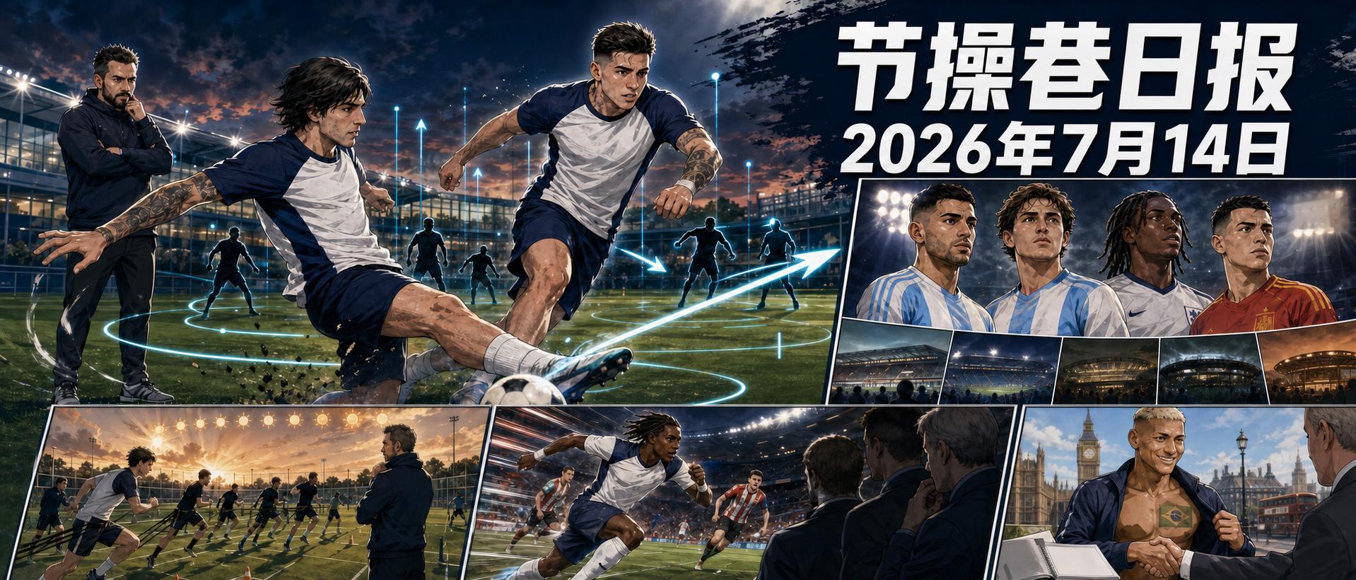 📰 节操巷日报 2026年7月14日- 热刺季前训练进入第四天，球员完成体检后