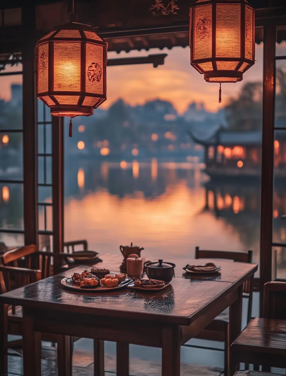 江南夕照，平和悠然 …#这就是中国风# ​​​