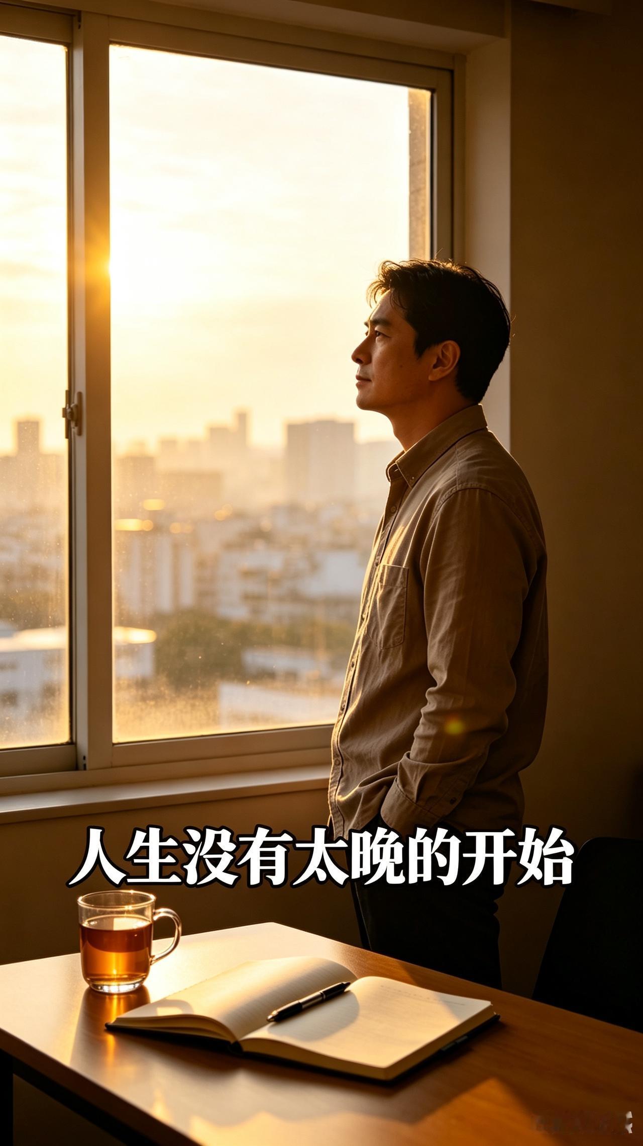 人生没有太晚的开始，只有过早的放弃

很多人一辈子输给的不是年龄、不是运气，而是