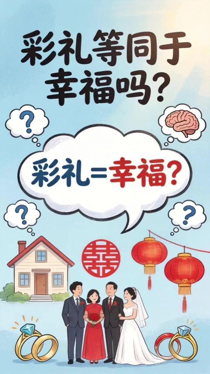 拿着彩礼结婚真的幸福吗？彩礼等于幸福吗？我好奇很久了。网上讨论最多的是没要彩礼的