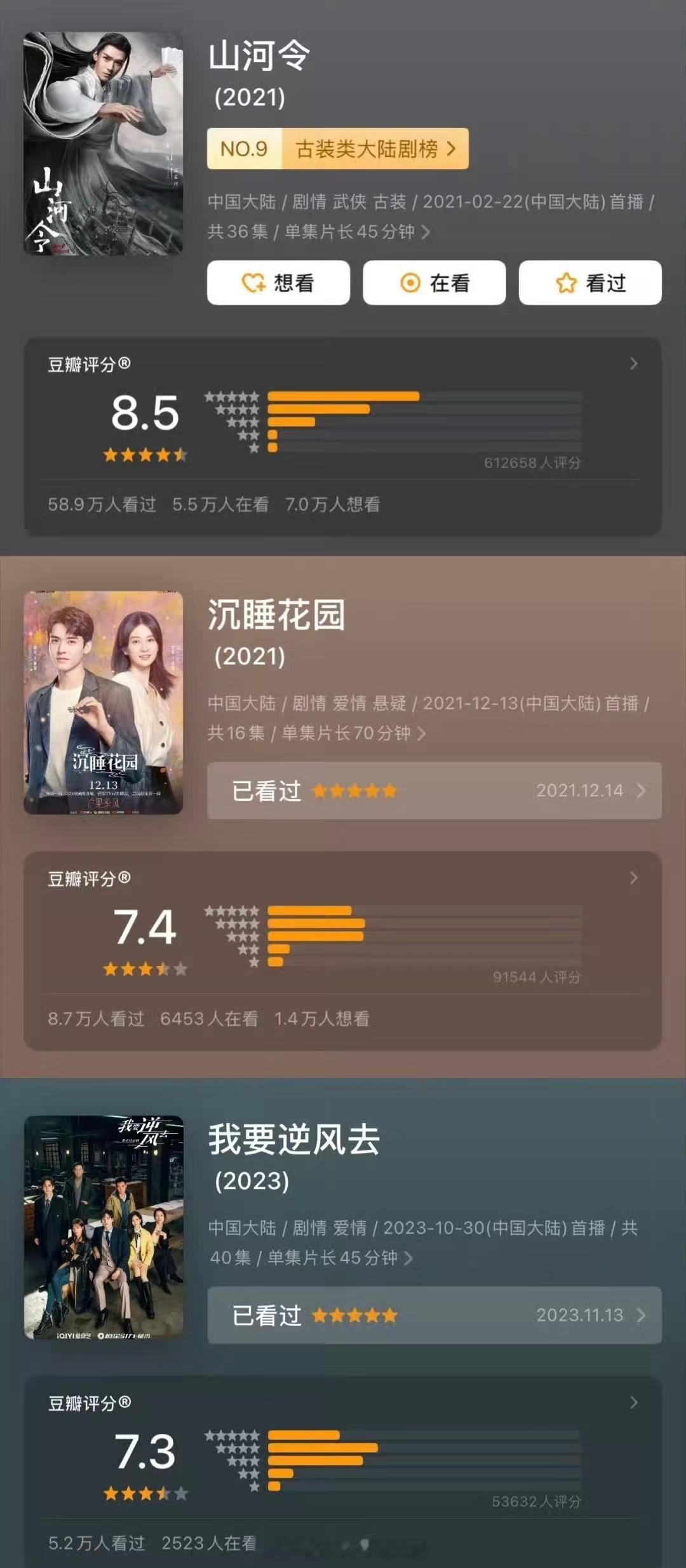 至此龚俊5年内已经有5部7分以上剧集作品了作为流量，必不可少有一些嘿打分，但还能