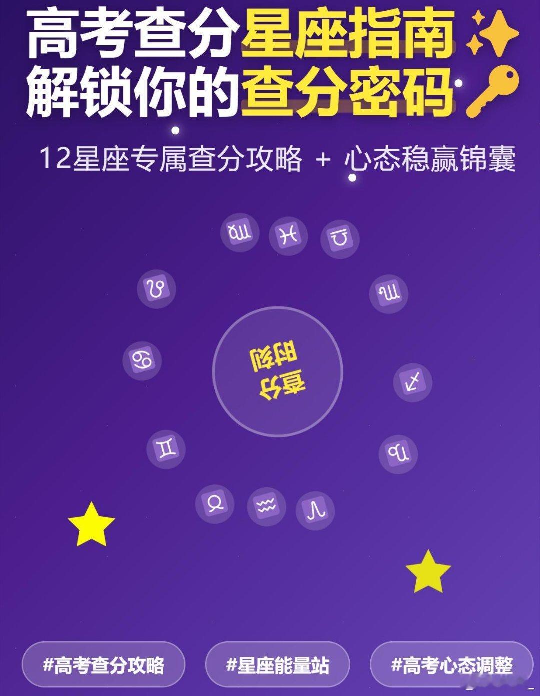「12星座查分名场面！附稳赢锦囊揭秘白羊秒查分巨蟹偷抹泪！7大心态急救术+防崩套
