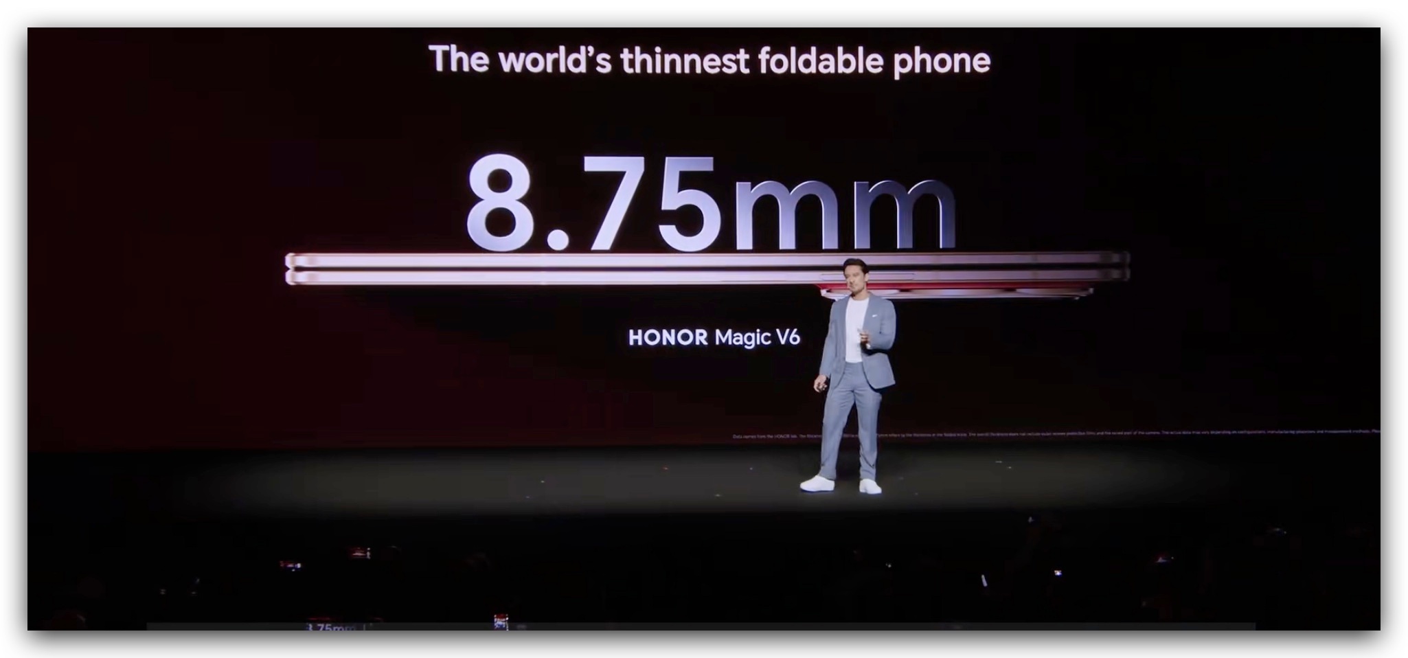 荣耀MagicV6折叠屏轻薄纪录保持者荣耀Magic V6去开全球发布会了，是的