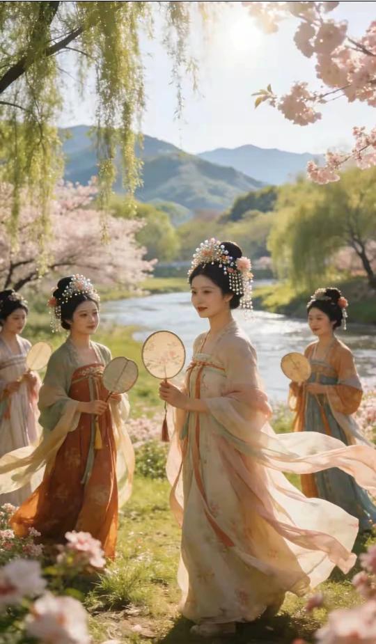 春游
人间二月早莺飞，
阡陌甘霖细雨肥。
翠柳桃红春色好，
规格少女忘路回。