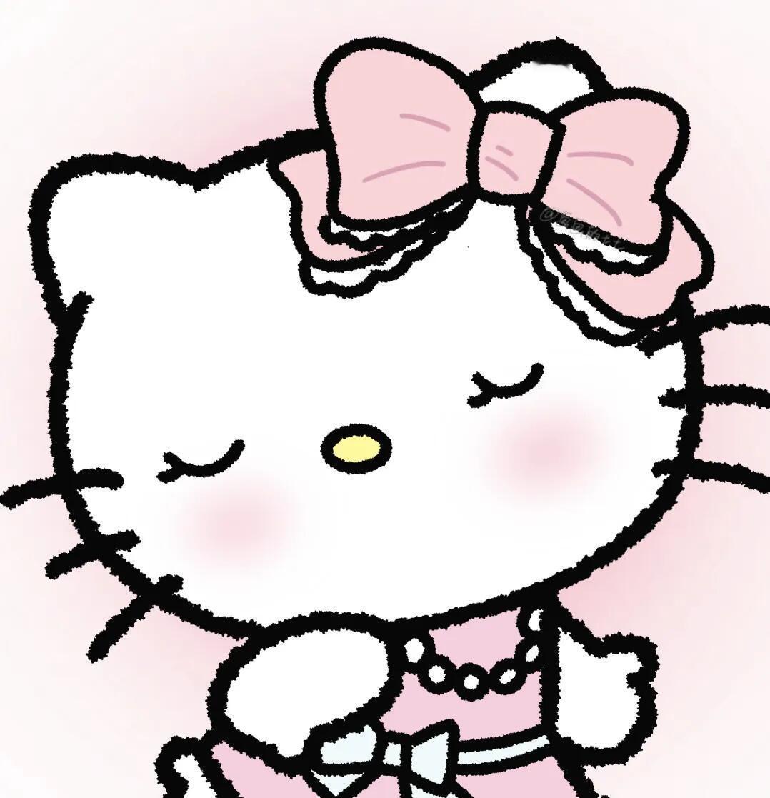 超可爱Kitty情头情侣头像无水印[超话] ​​​