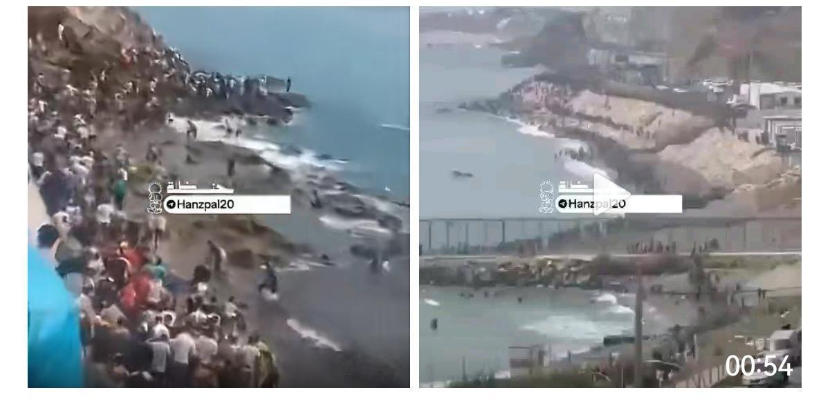 数千名非洲移民试图从摩洛哥进入西班牙领土（休达）时发生骚乱。 ​​​