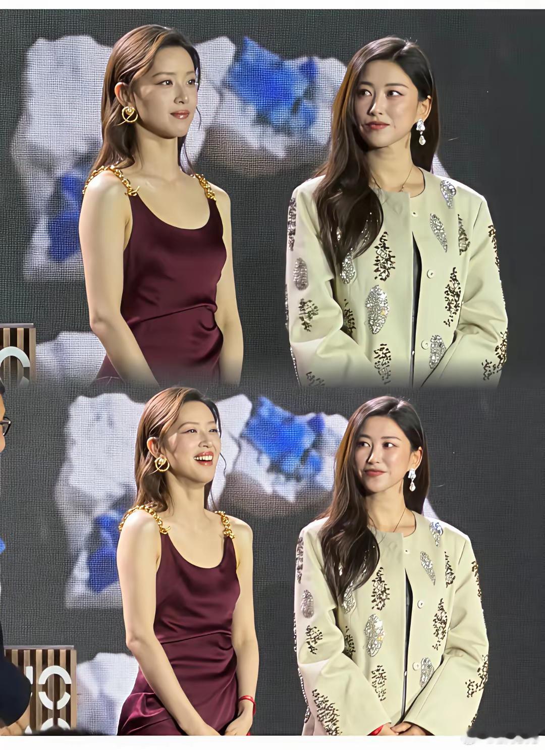 单看就是普通好看，站在一起真没输 