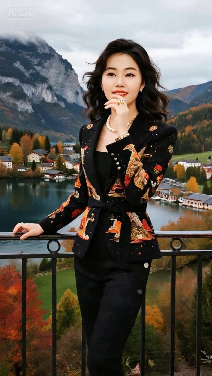 七绝●醉美深秋/古韵   

色彩斑斓好个秋，
心花怒放四周游。
云飘雾罩山添帽