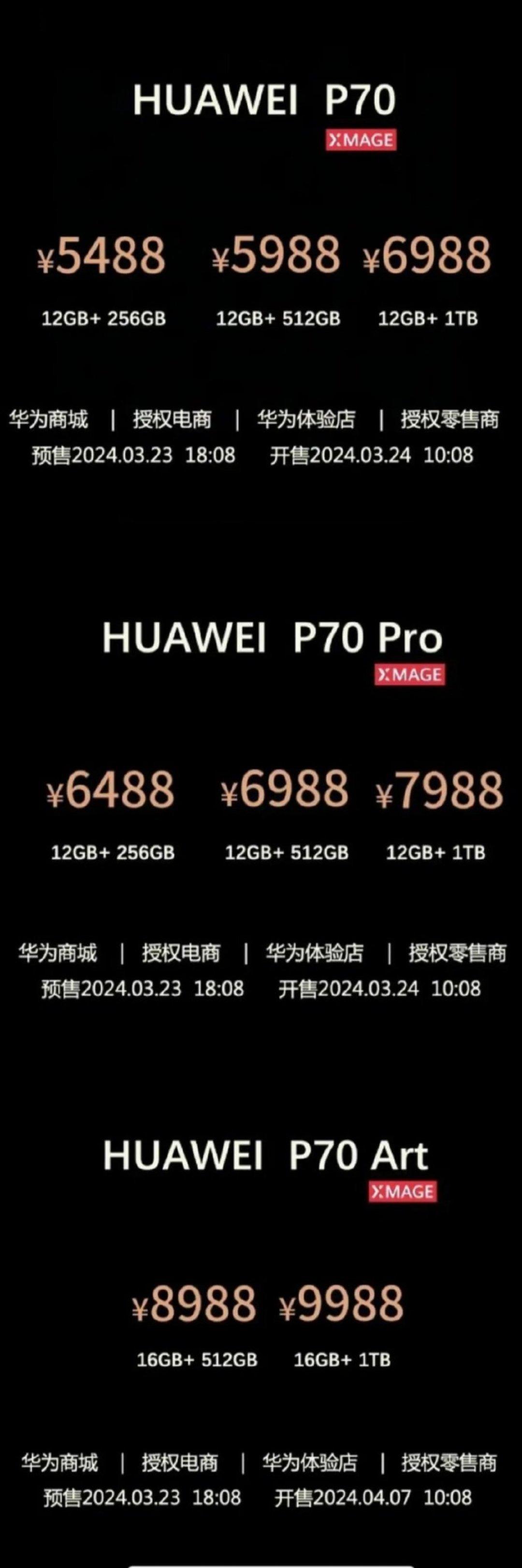 华为P70系列价格预测，买5000已经够香了，顶配P70 Art还比iPhone