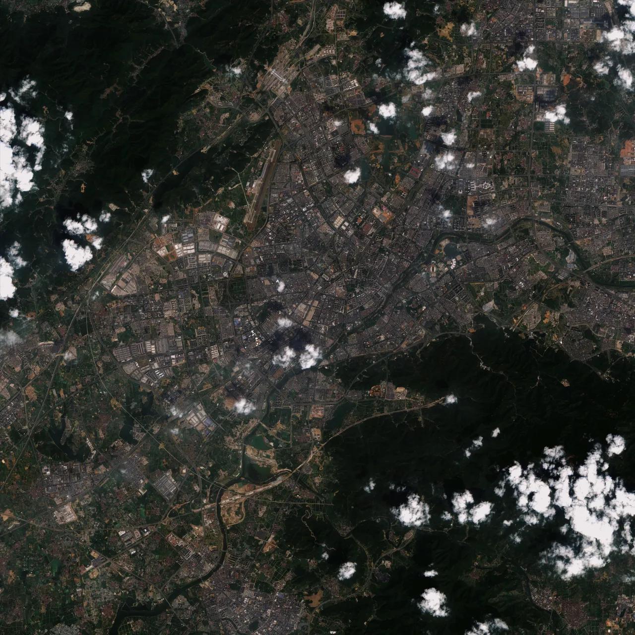 浙江义乌市卫星图（9.19）