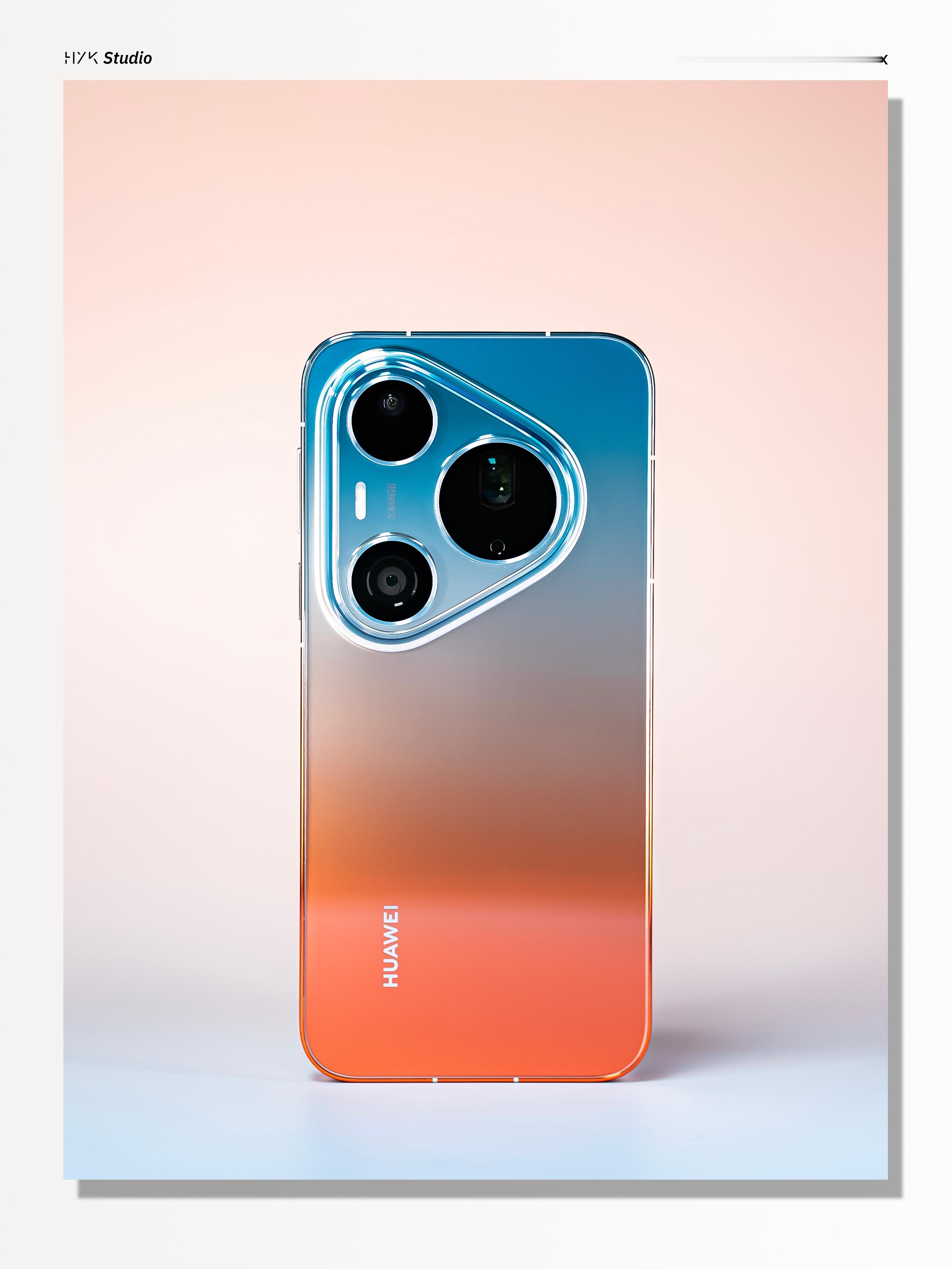 HYK图赏｜华为Pura 90 Pro Max「橘子海」，背板用的是双色渐变金属