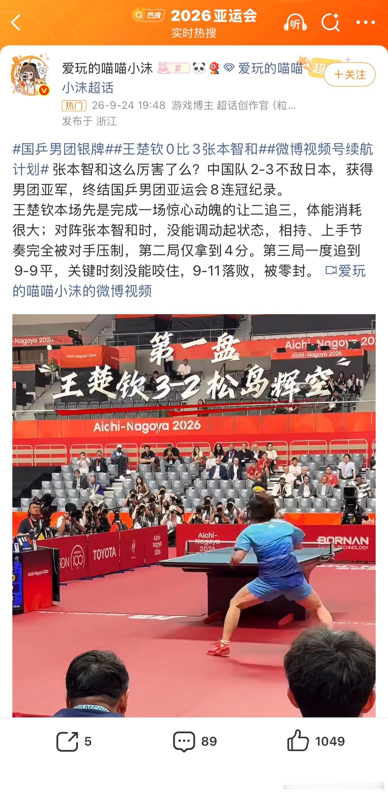 国乒男团银牌  尽力了 未来可期 ，做好复盘 ， 以后赢回来！ ​​​