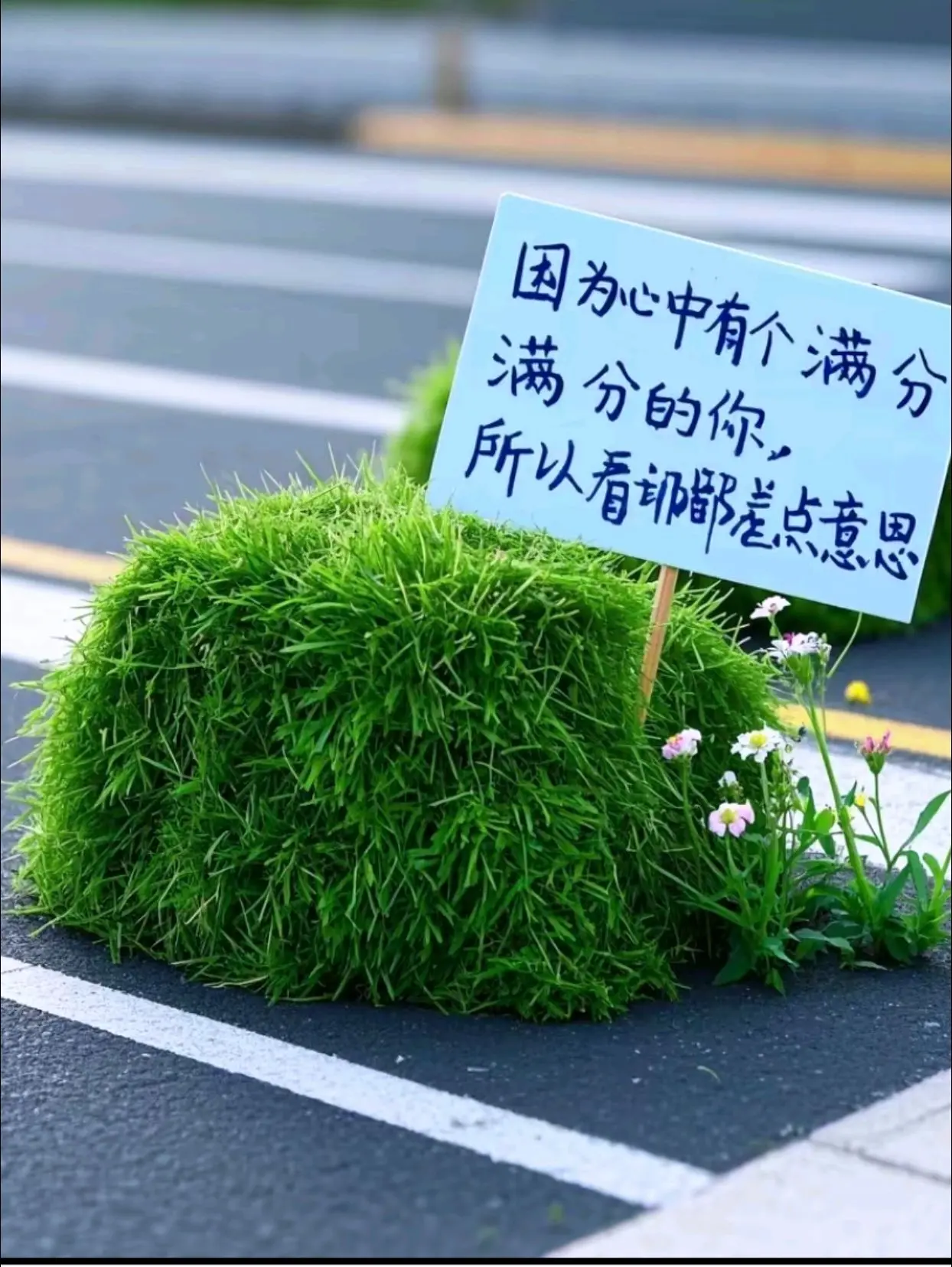 “因为心中有个满分的你，所以看谁都差点意思”