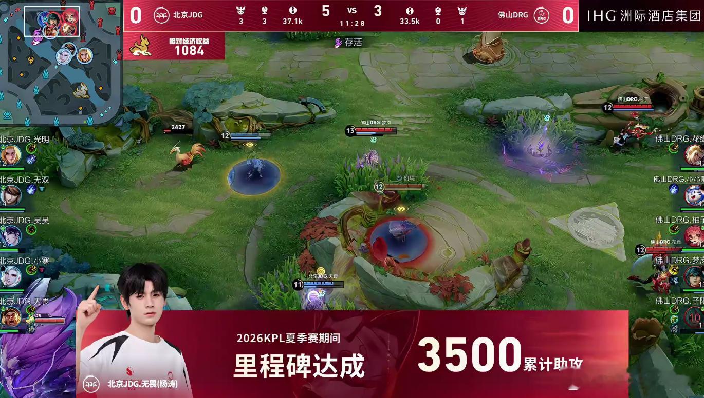 无畏达成3500助攻新里程碑如约而至，期待无畏后续打出更多亮眼联动，刷新更多纪录