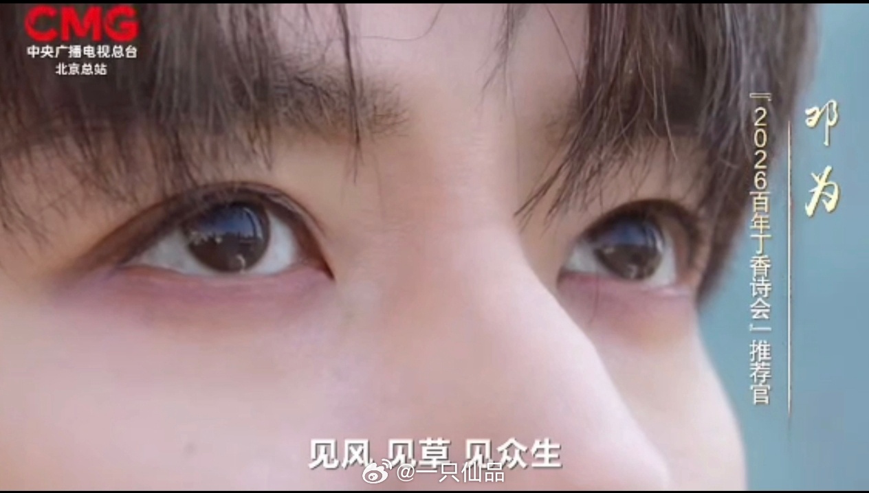 好喜欢邓为的这句：见风 见草 见众生邓为的眼睛承载着千言万语，干净、清澈，深邃有