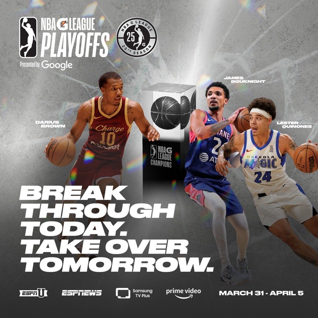 发展联盟的季后赛即将开打！首战3月31日，4月中旬总决赛。东西部前8名进入季后赛