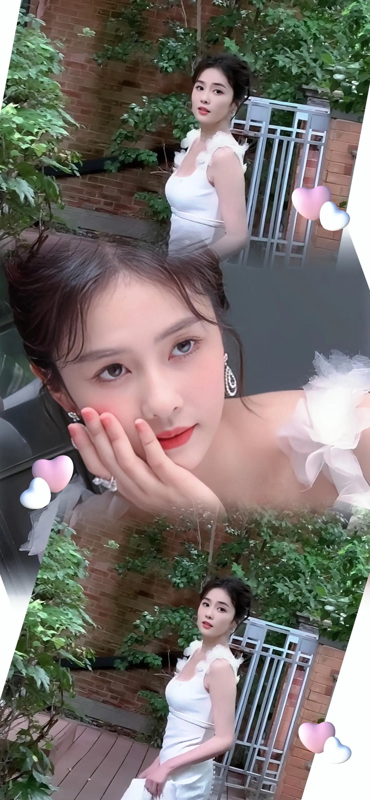 白梦妍就是我的快乐源泉~太爱了，[爱慕]，我们鹿不要说穿这么漂亮裙子，就说穿大花