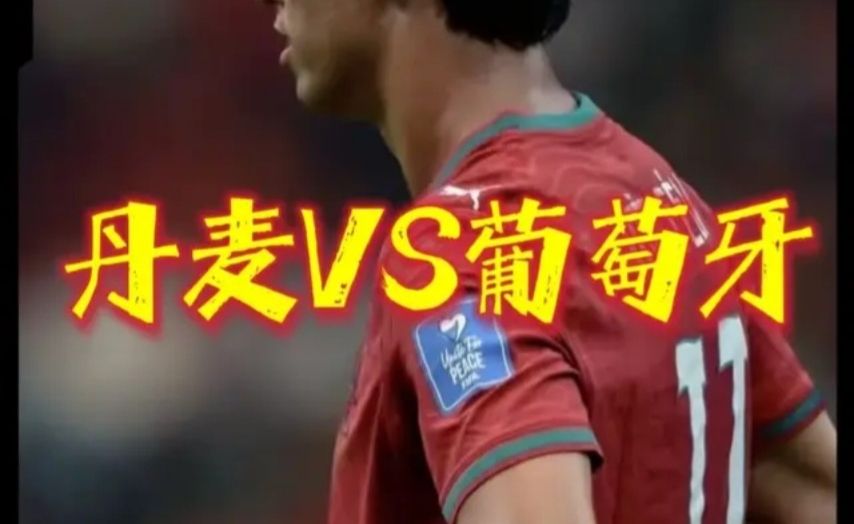 丹麦VS葡萄牙，霍伊伦复刻C罗庆祝！菲利克斯推射锁定胜局！