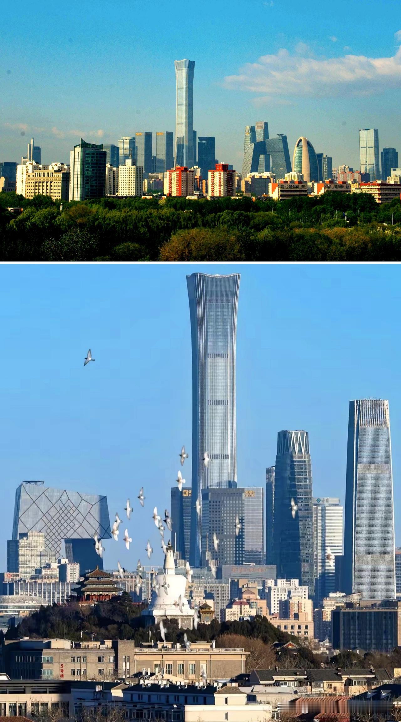 北京的街道很宽，建筑很大气，很有首都风范，但建筑密度是不是有点低？反正没有上海、