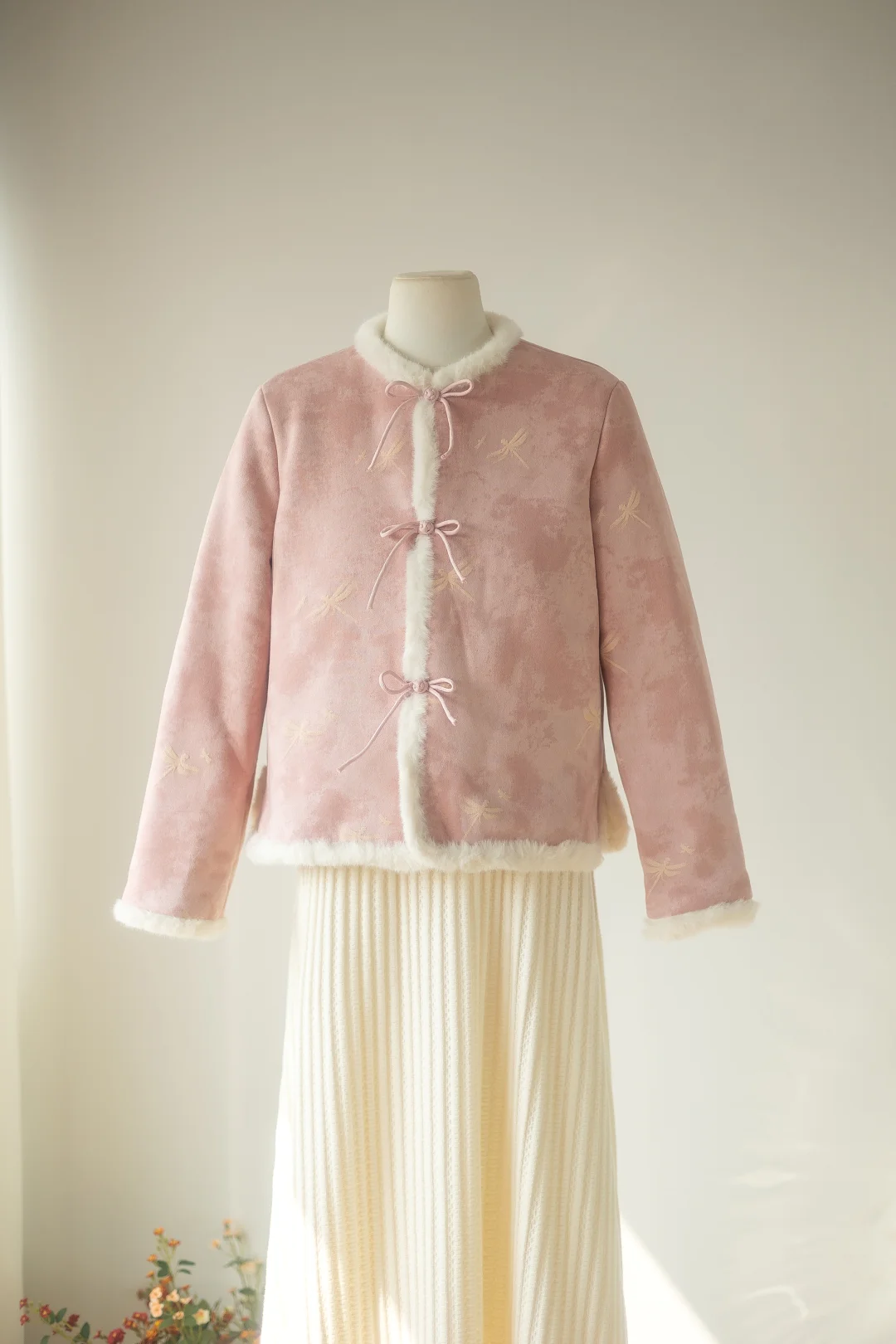 软糯糯的粉色棉服｜温柔治愈