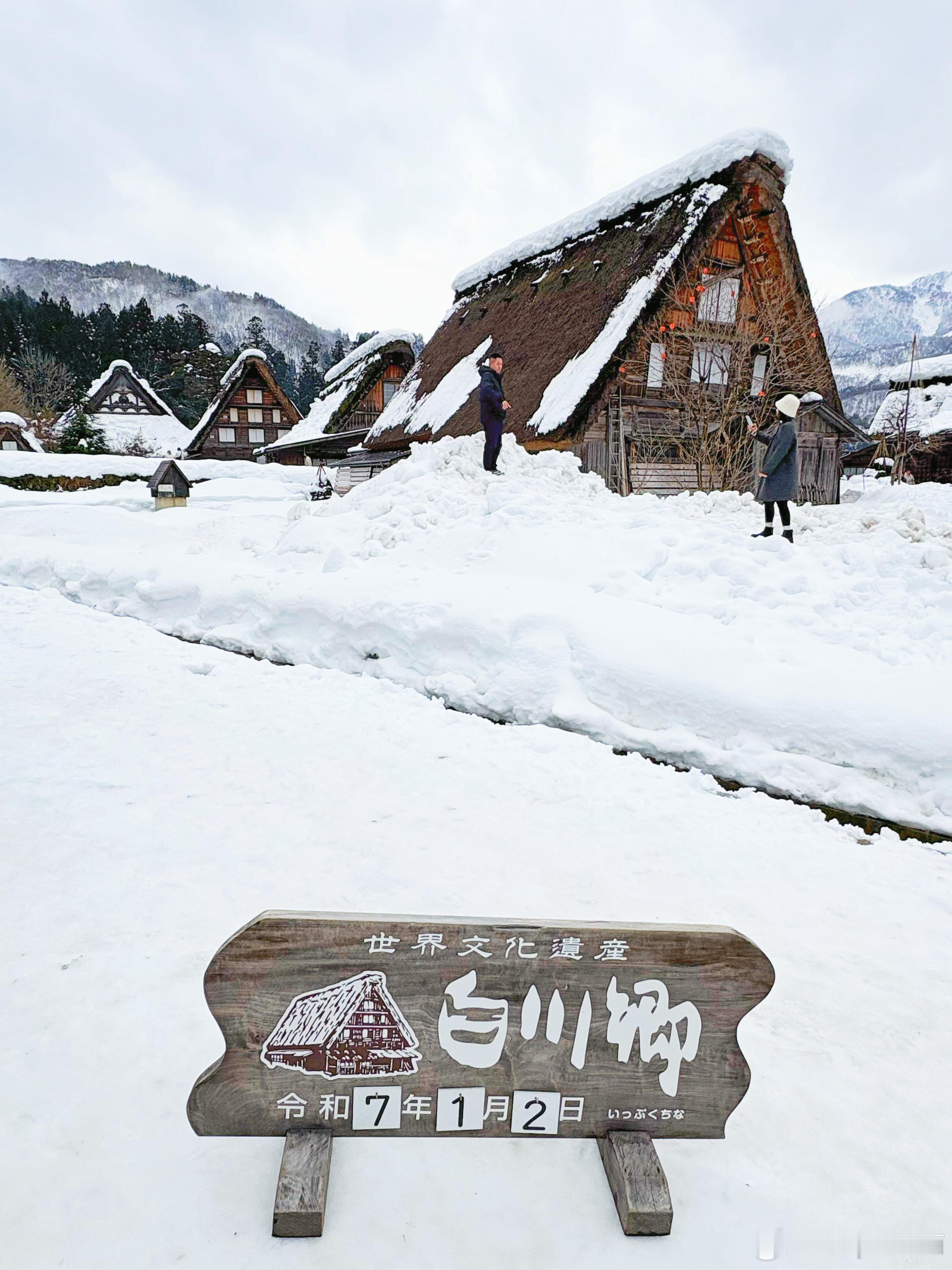 世界文化遗产 白川乡当然要来看一下啊[太开心]和北海道是不一样的美景！飞驒牛乳的