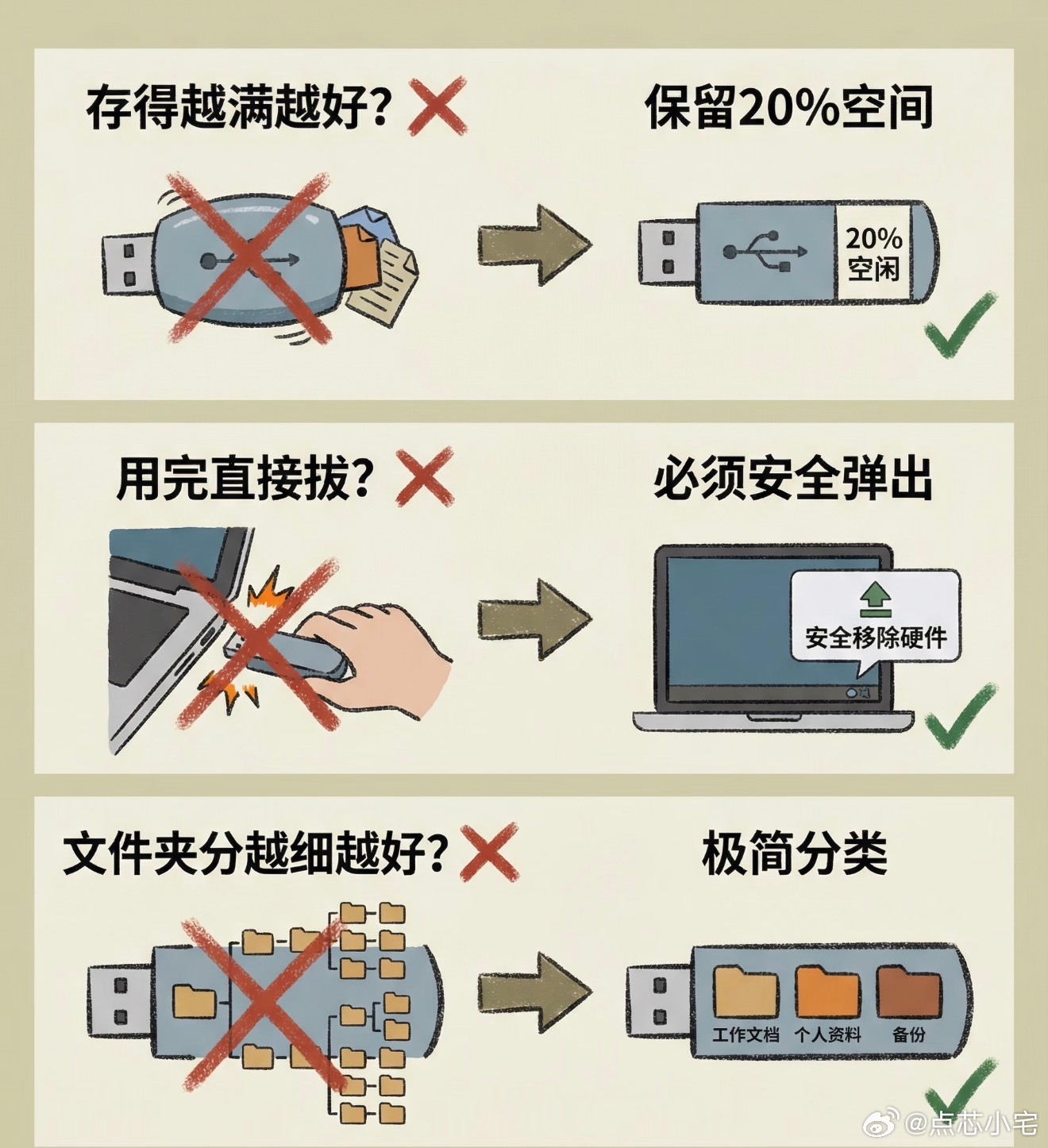 不要把照片视频存到U盘没这么绝对，也跟盘质量有关，双接口+杂牌子，坏的更快。得看