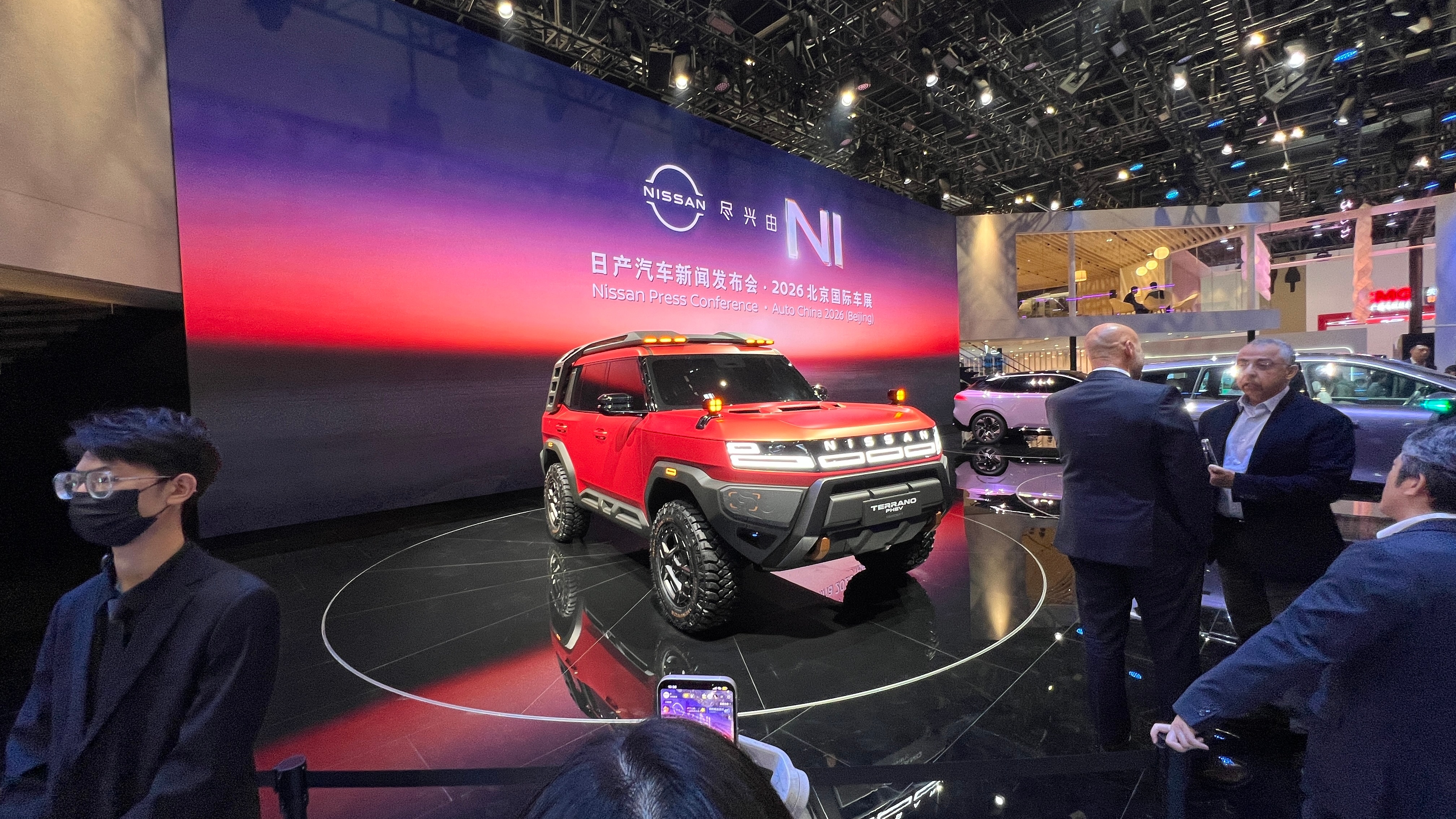 日产全新产品目测是个硬核越野车造型设计非常不错 灯组也到位量产大概率在郑州日产了