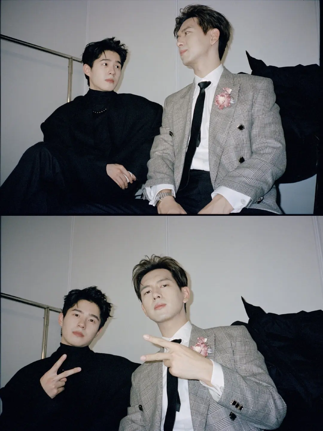 双担合照 现哥好会拍