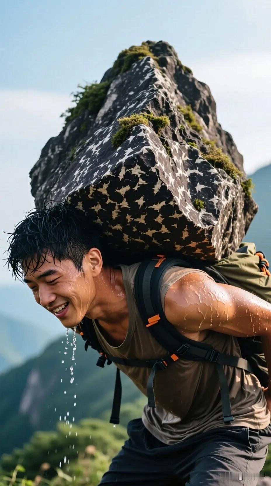 泰山压顶，我自岿然不弯腰；
惊涛骇浪，亦能昂首不低头！
我们向来不惹事，
但也绝