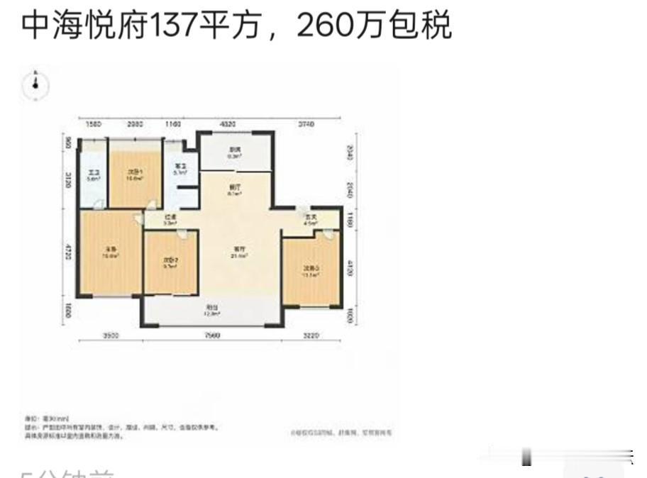 这是真等不及要跑了。刚交房没一个星期，价格从三百多已经到了260万，这个价格卖也