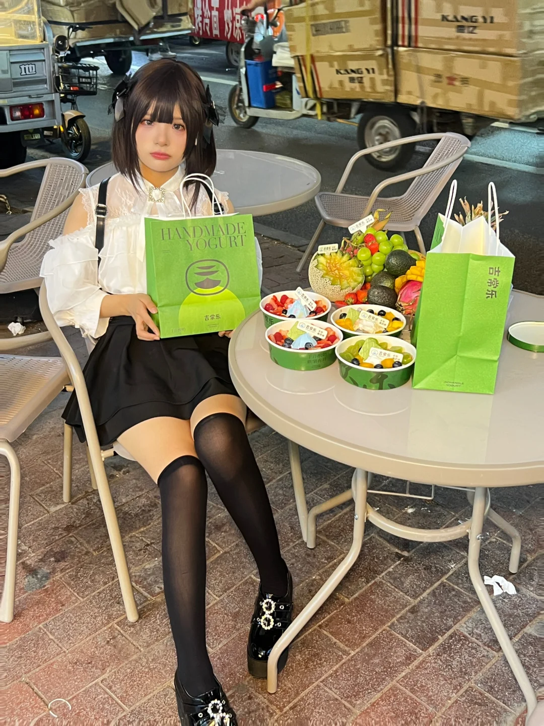 在健康路！！吃到了人生酸奶✌️！！！