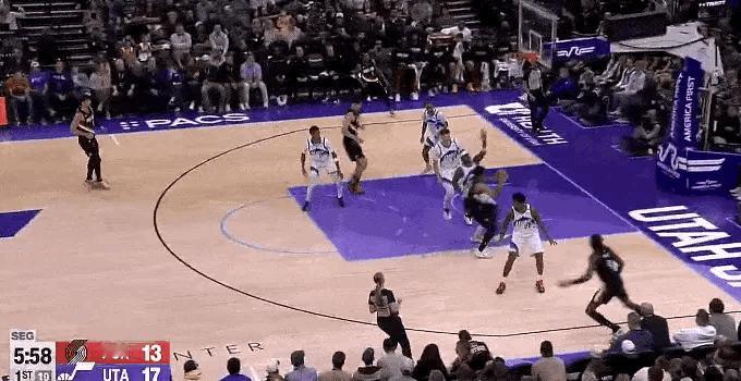 杨瀚森今天第一次运动战得分金秋观赛季新赛季篮不住 ​​​