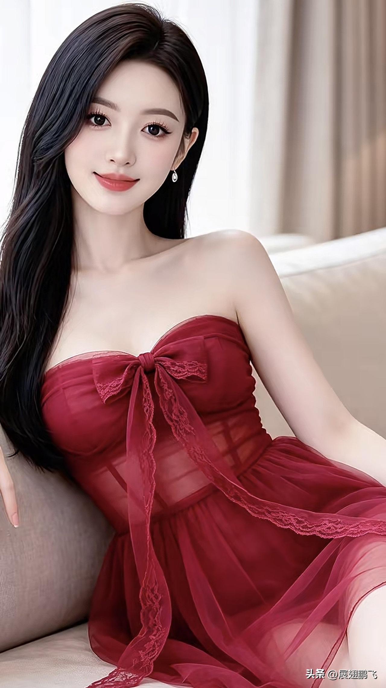 优雅红裙，尽显迷人魅力气质红裙女 温婉红裙 气质红裙穿搭 温婉红裙 气质红裙穿搭