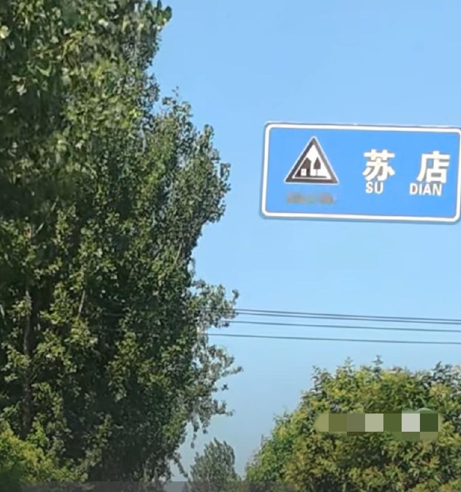 东明县菜园集镇苏店行政村
村牌介绍，苏点紧靠黄河岸边，位于东明县城北8公里、菜园