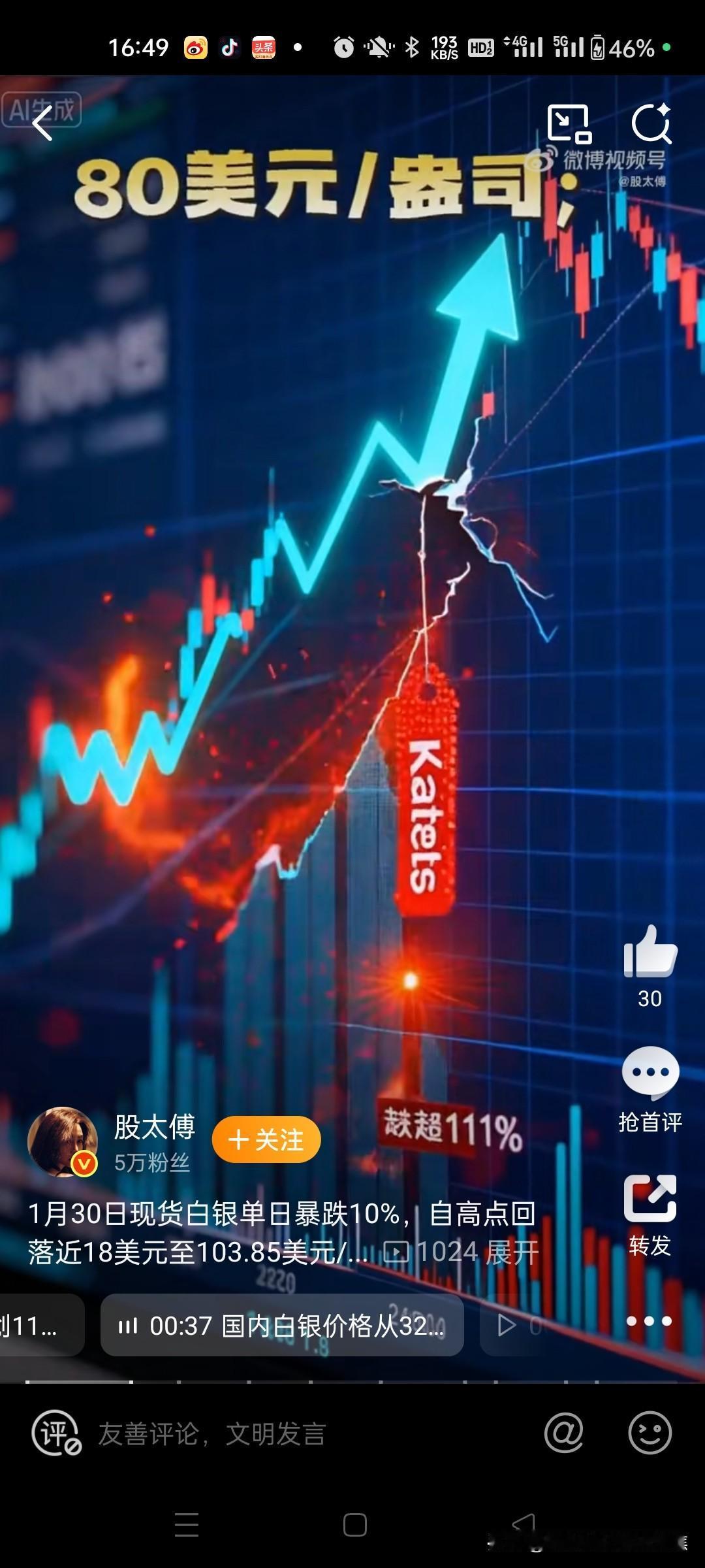 伦敦银纽约银重回90，炒银者几多滋味在心头？

伦敦银现货与纽约期银价格于2月4